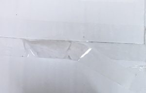 未開封の様に修正跡