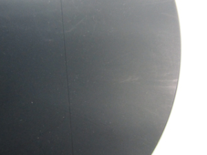 案内ロボット 本体に汚れ