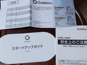 Gatebox GTBX-100 付属品